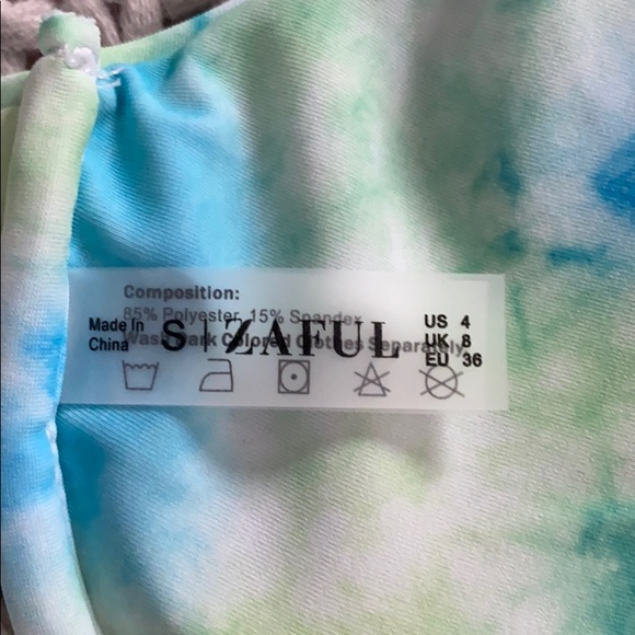 NWT never worn Zaful green and blue Bikini set - Picture 7 of 8